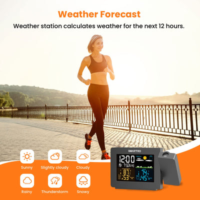 SMARTRO SC91 4.5-inch LCD closeup highlighting temperature humidity and mold risk readouts
