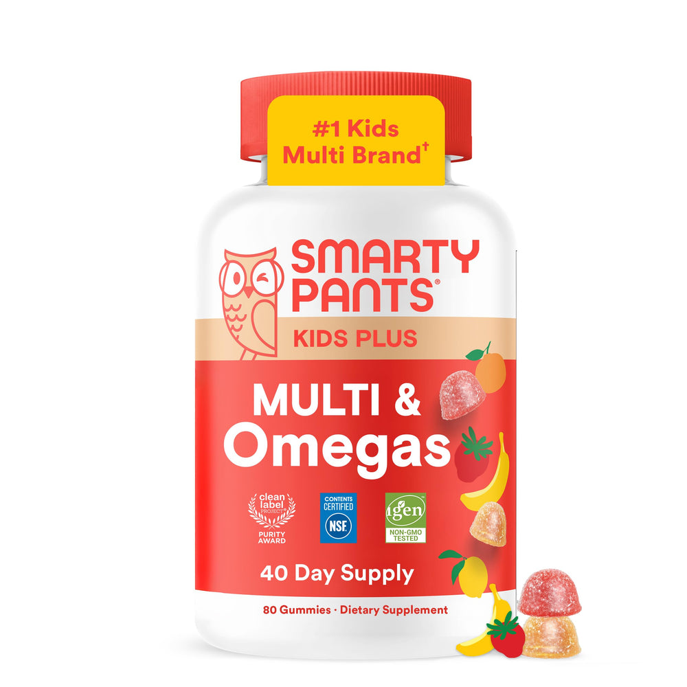 SmartyPants frente del envase mostrando formato y diseño, claro y confiable