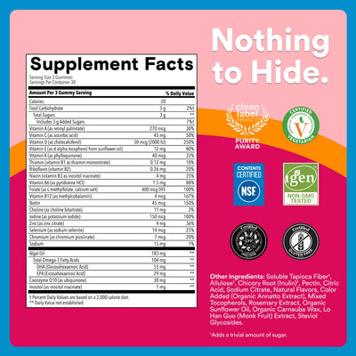 SmartyPants flaxseed oil visual representing plant-based Omega-3 ALA