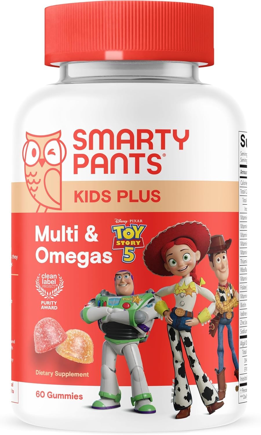 SmartyPants envase frontal con diseño Toy Story 5, atrae a niños y padres