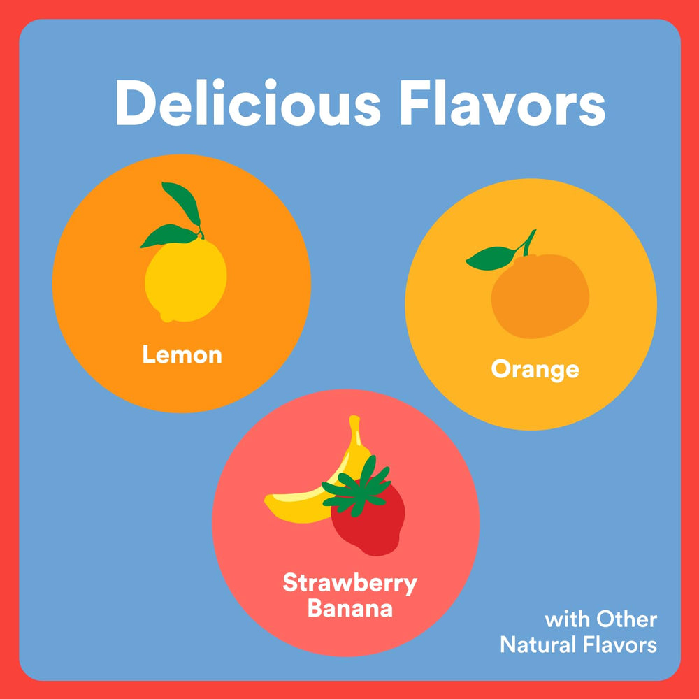 SmartyPants surtido de sabores limón naranja fresa‑plátano, opciones gustosas