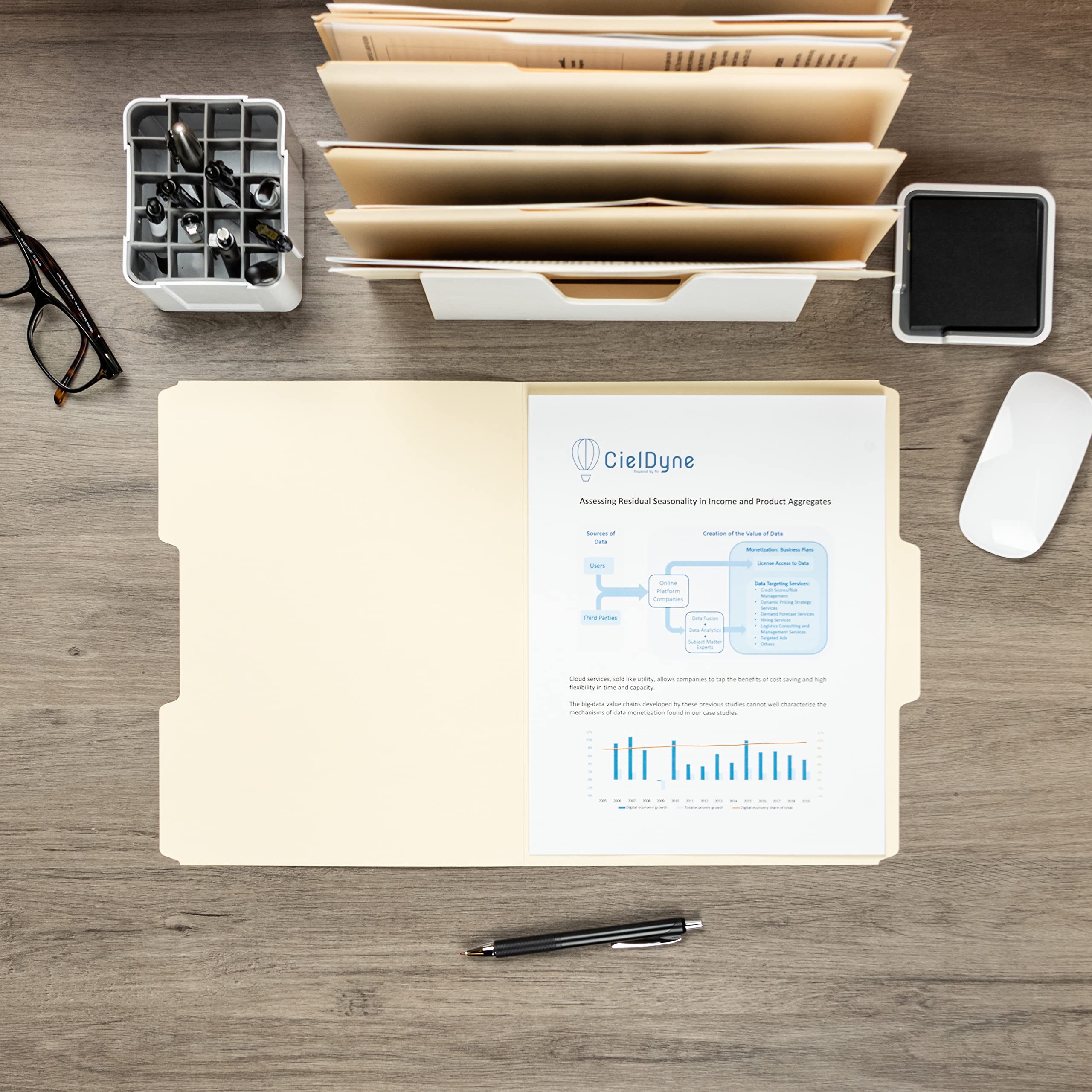 SMEAD folder beside letter paper showing correct size and fit benefit