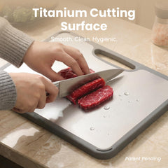 SMIRLY holder with boards upright, saves counter space and speeds drying