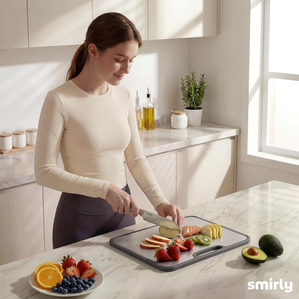 SMIRLY set displayed on a kitchen counter, neat organized kitchen benefit