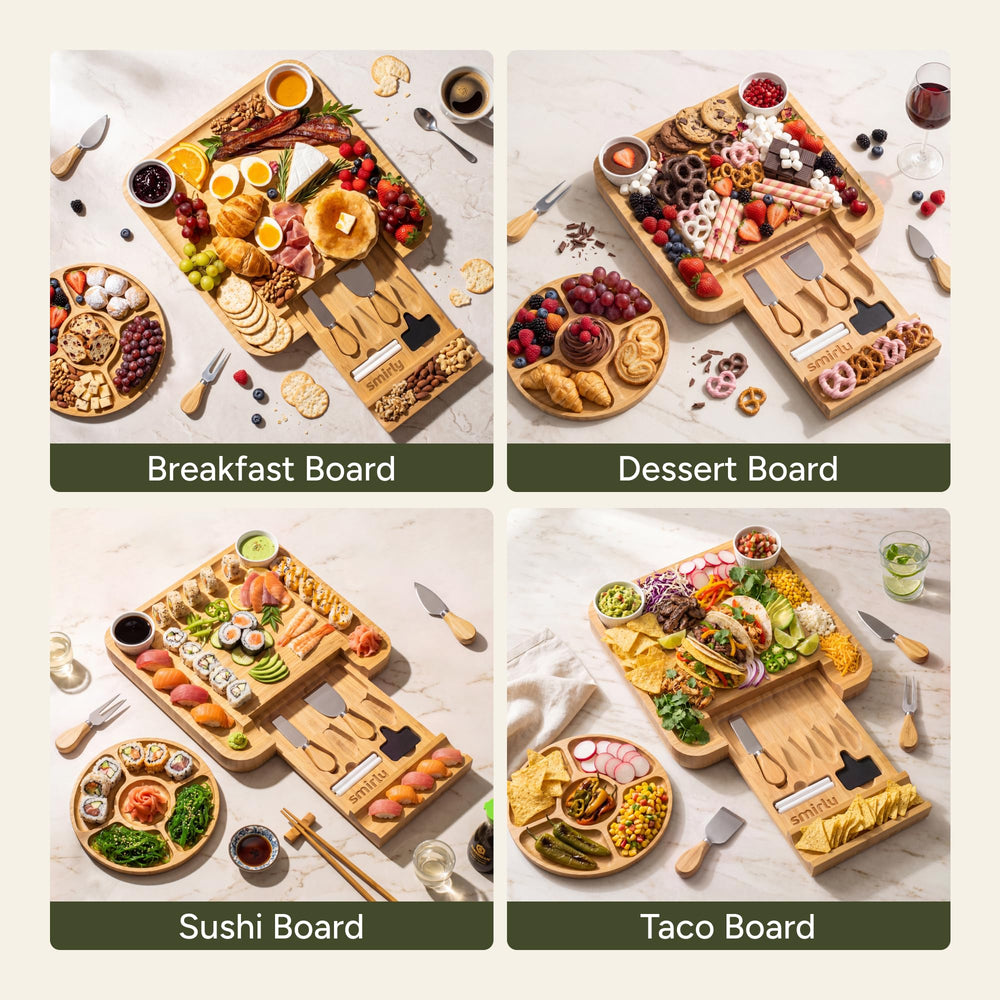 SMIRLY tabla con charcutería servida para impresionar a invitados