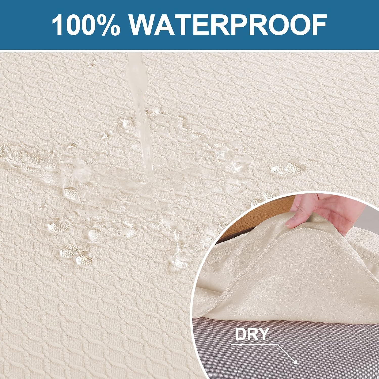 Smiry rear-gapped seat cover showing how it fits without removing cushions, saves time
