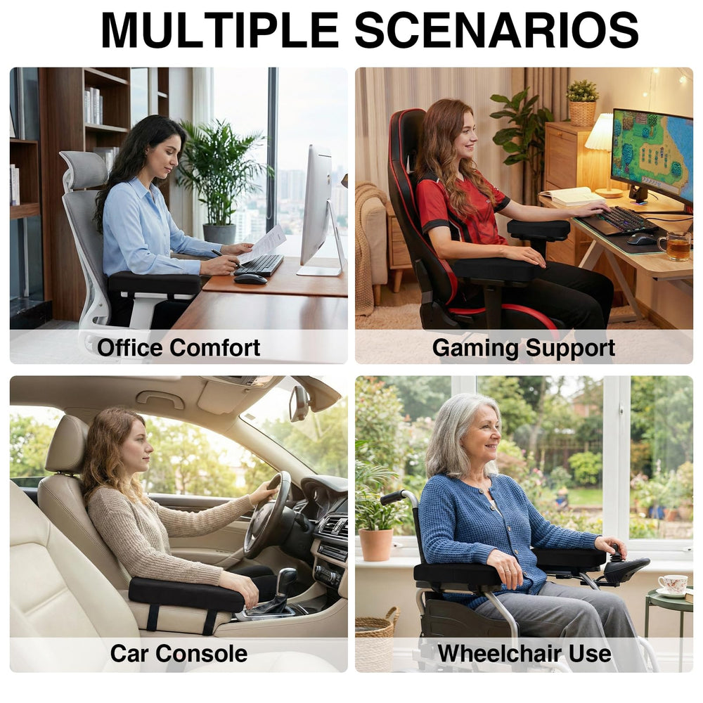 Smiry reposabrazos acolchado en silla gaming para sesiones largas
