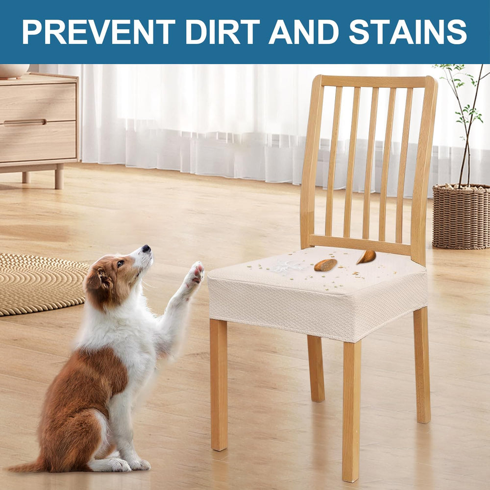 Smiry cover in a dining setting on table chairs for easy styling and protection