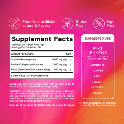SMNutrition etiqueta con ingredientes, muestra transparencia y calidad