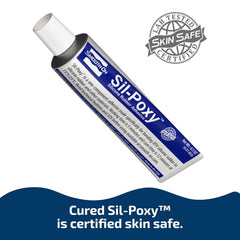 Smooth-On Sil-Poxy comparación de escala 0.5 oz para referencia de tamaño portátil