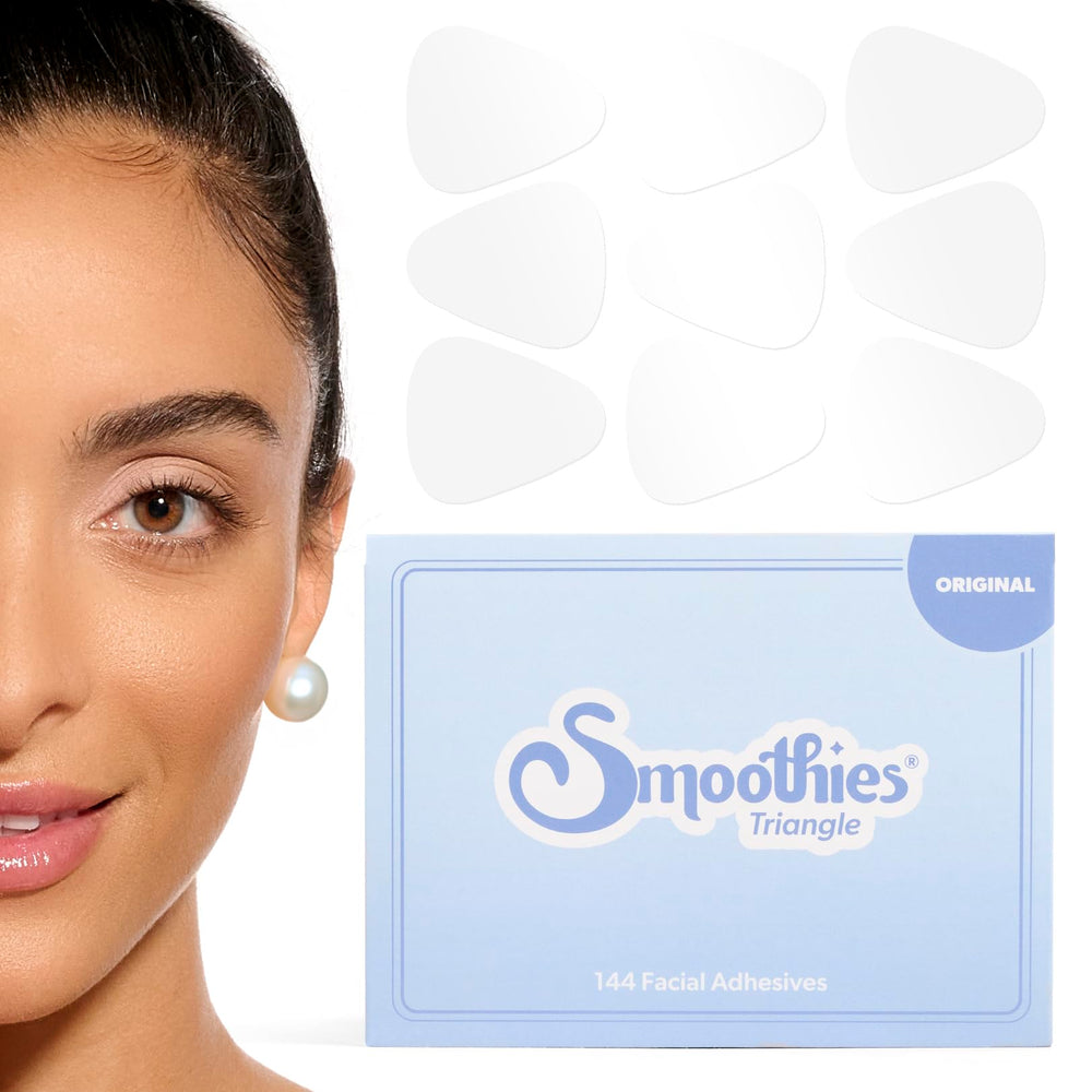Smoothies empaque frontal mostrando 144 parches y beneficios de producto