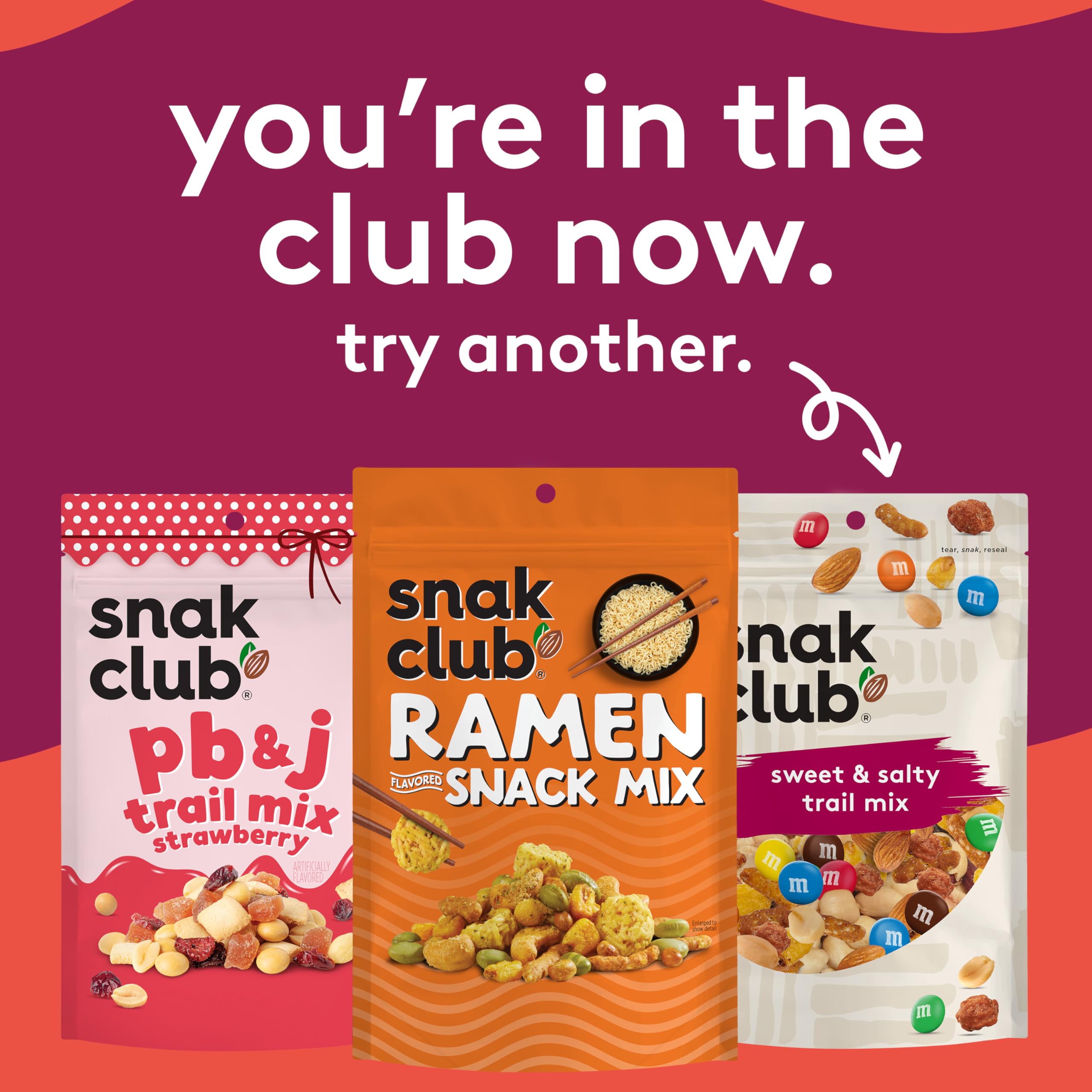 Snak Club ingredientes mostrados por separado para ver calidad