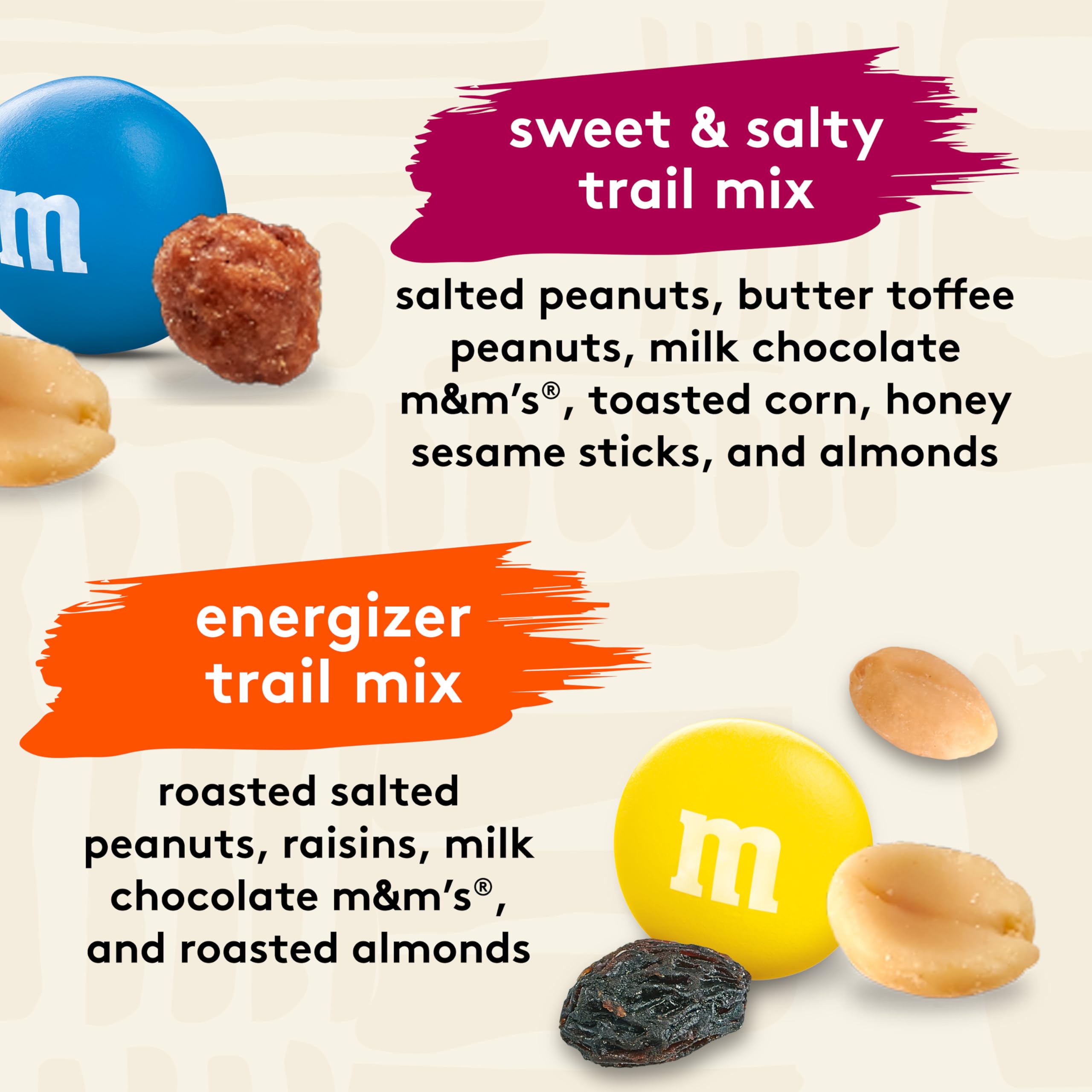 Snak Club primer plano Peanut Butter Chocolate con M&M’s y pretzels sabrosos