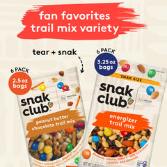 Snak Club textura de mezcla con frutos secos y M&M’S, aspecto crujiente