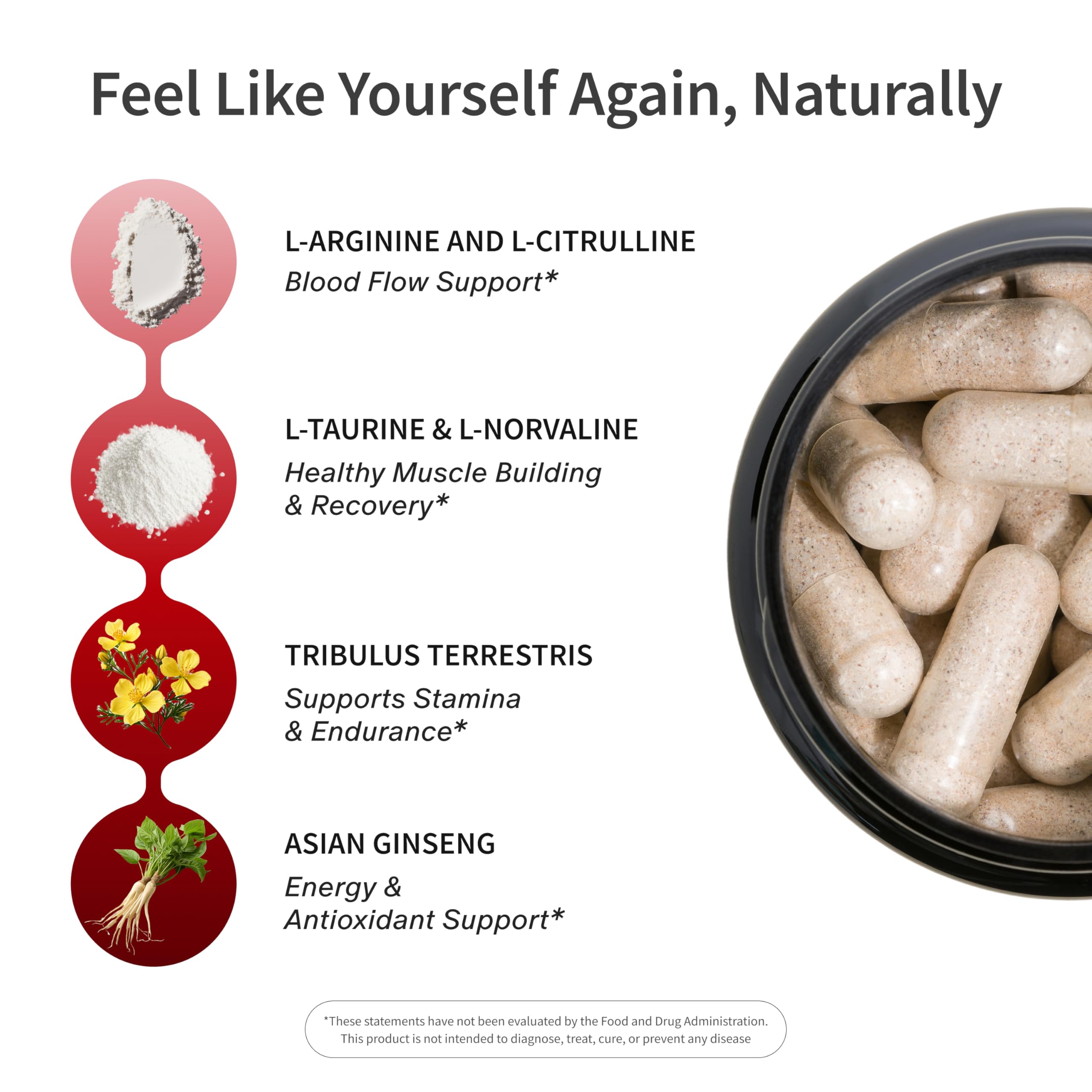 Snap Supplements ingredient label close-up showing fully disclosed formula