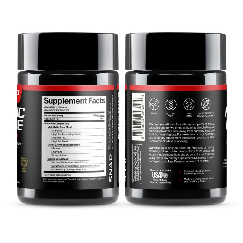 Snap Supplements next to a ruler to show bottle size and portability benefit