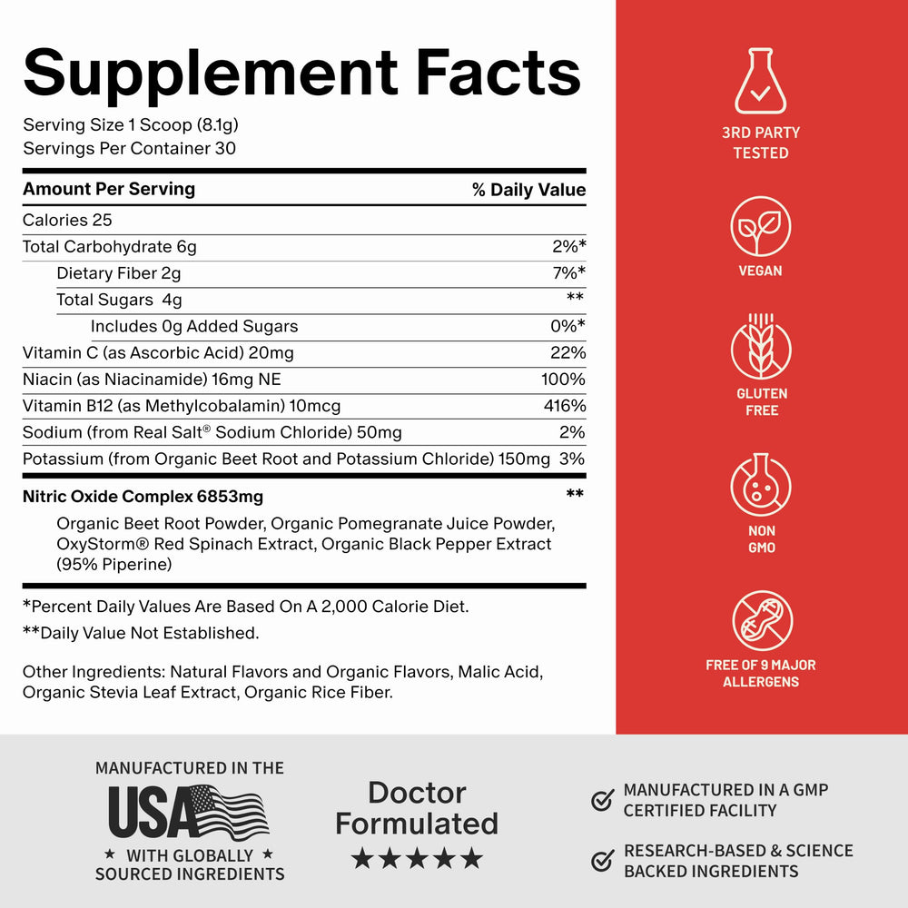 Snap Supplements polvo en mano antes de entrenar para energía limpia