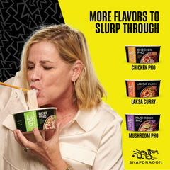 Snapdragon seasoning packets and flavor oil showing easy customization