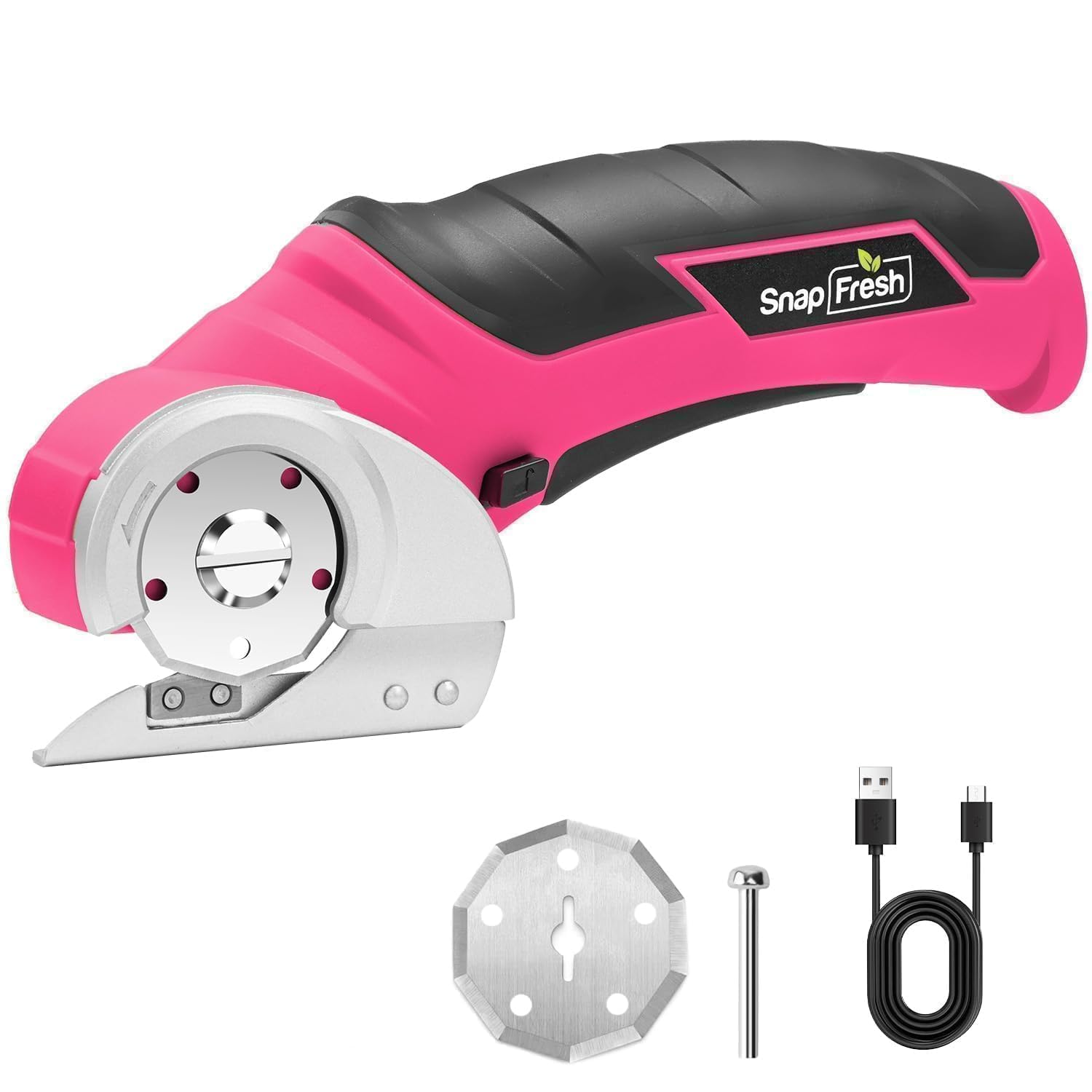 SnapFresh tijeras Hot Pink frente y empaque listos para usar