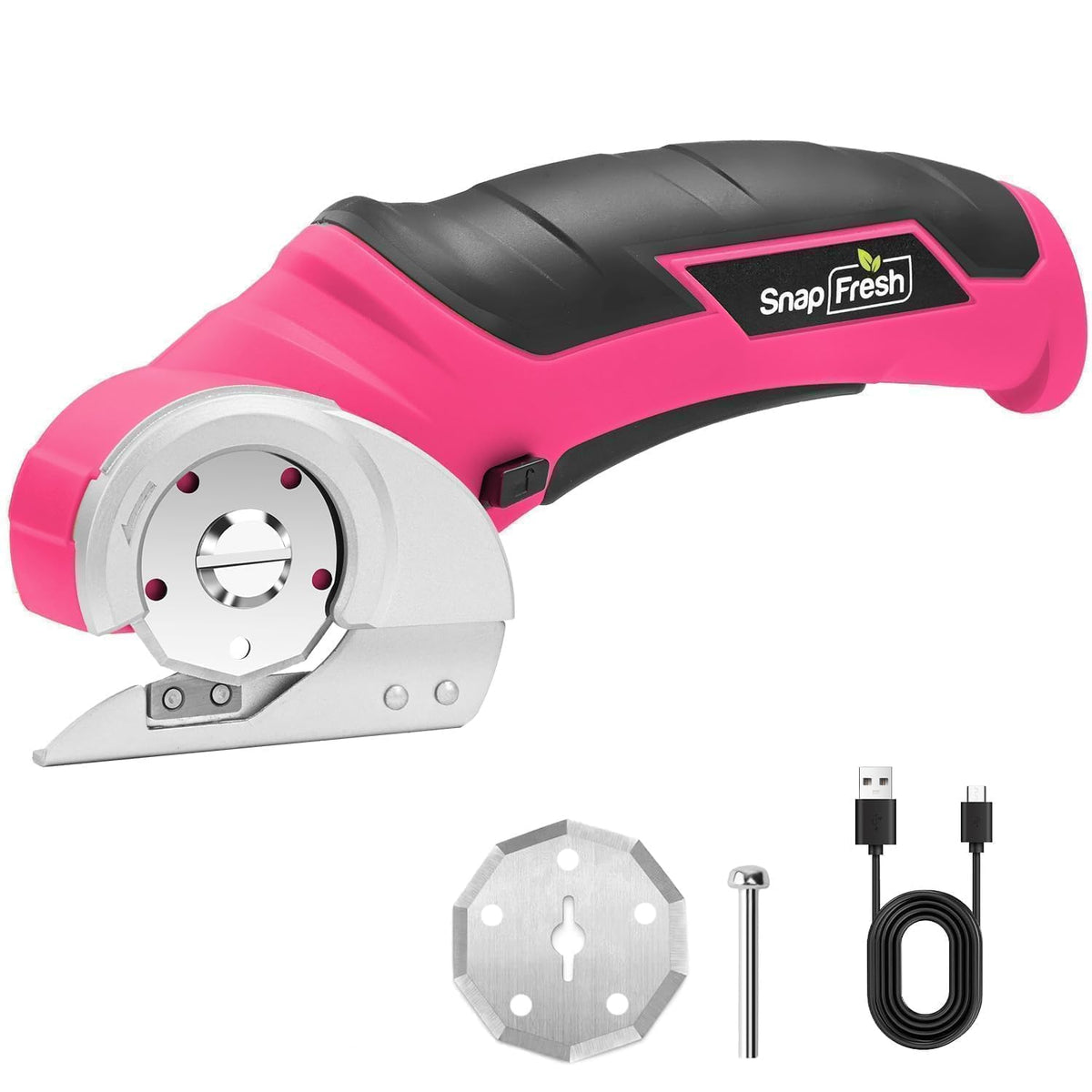 SnapFresh tijeras Hot Pink frente y empaque listos para usar