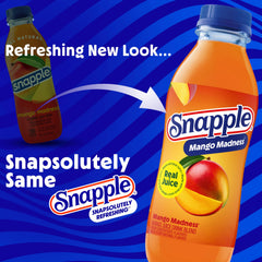 Snapple tapa a rosca enfocada, Snapple cierre seguro y práctico