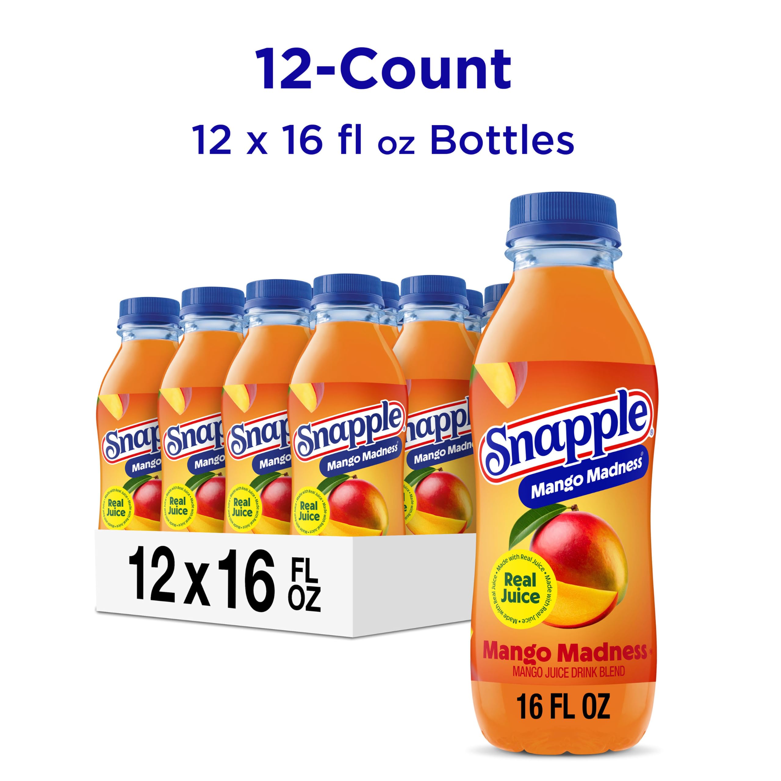 Snapple etiqueta detallada con ingredientes visibles y confianza