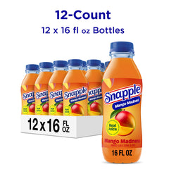 Snapple etiqueta detallada con ingredientes visibles y confianza
