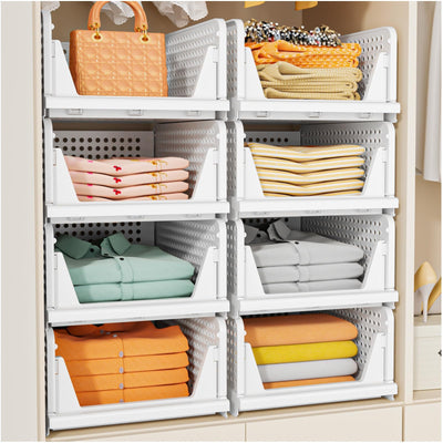 SNSLXH front view of five-pack organizers shows neat, modular storage and tidy appearance