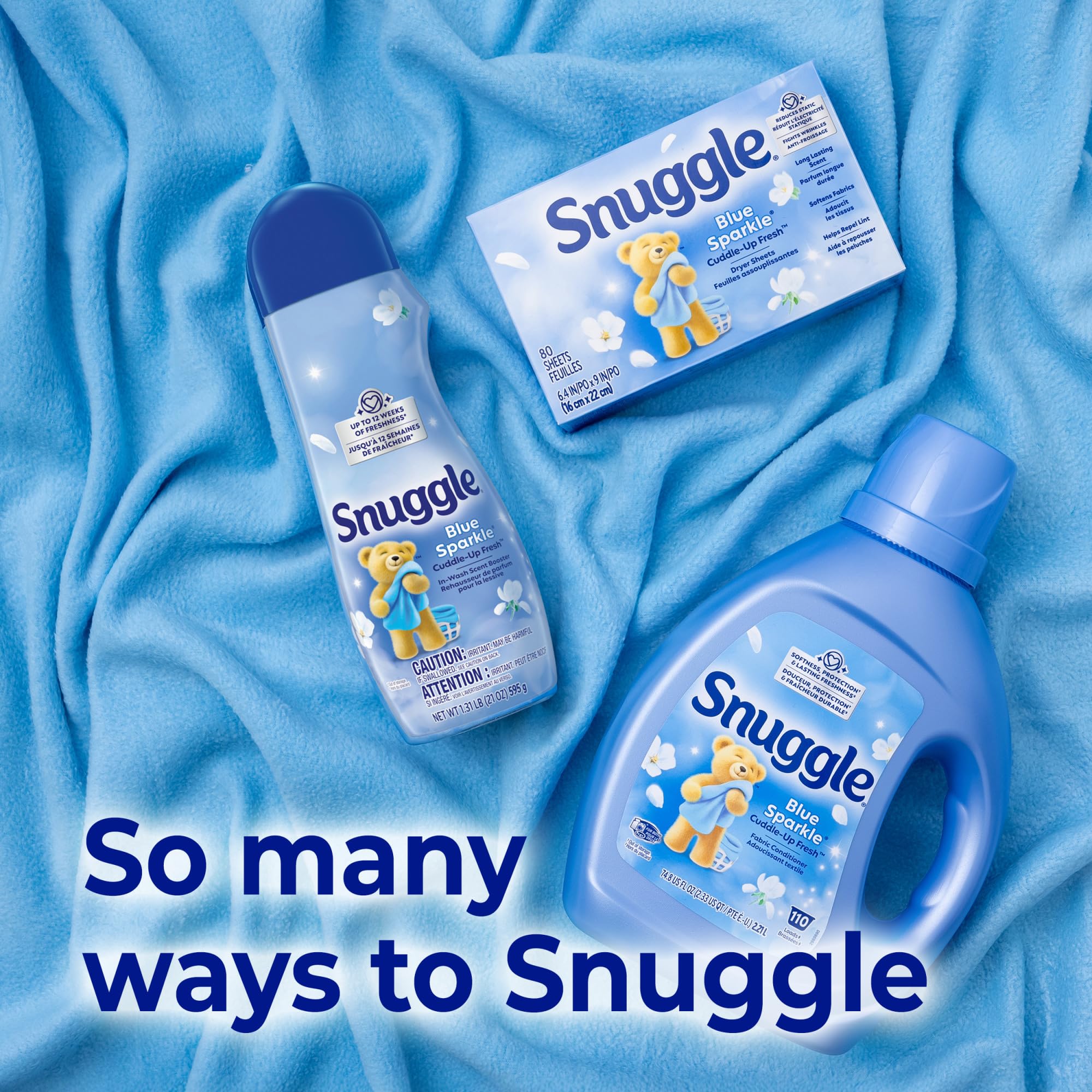 sello de compatibilidad HE de Snuggle indicando uso seguro en lavadoras eficientes