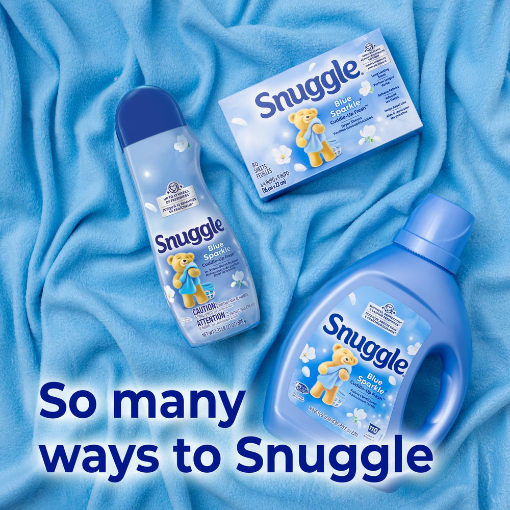 sello de compatibilidad HE de Snuggle indicando uso seguro en lavadoras eficientes