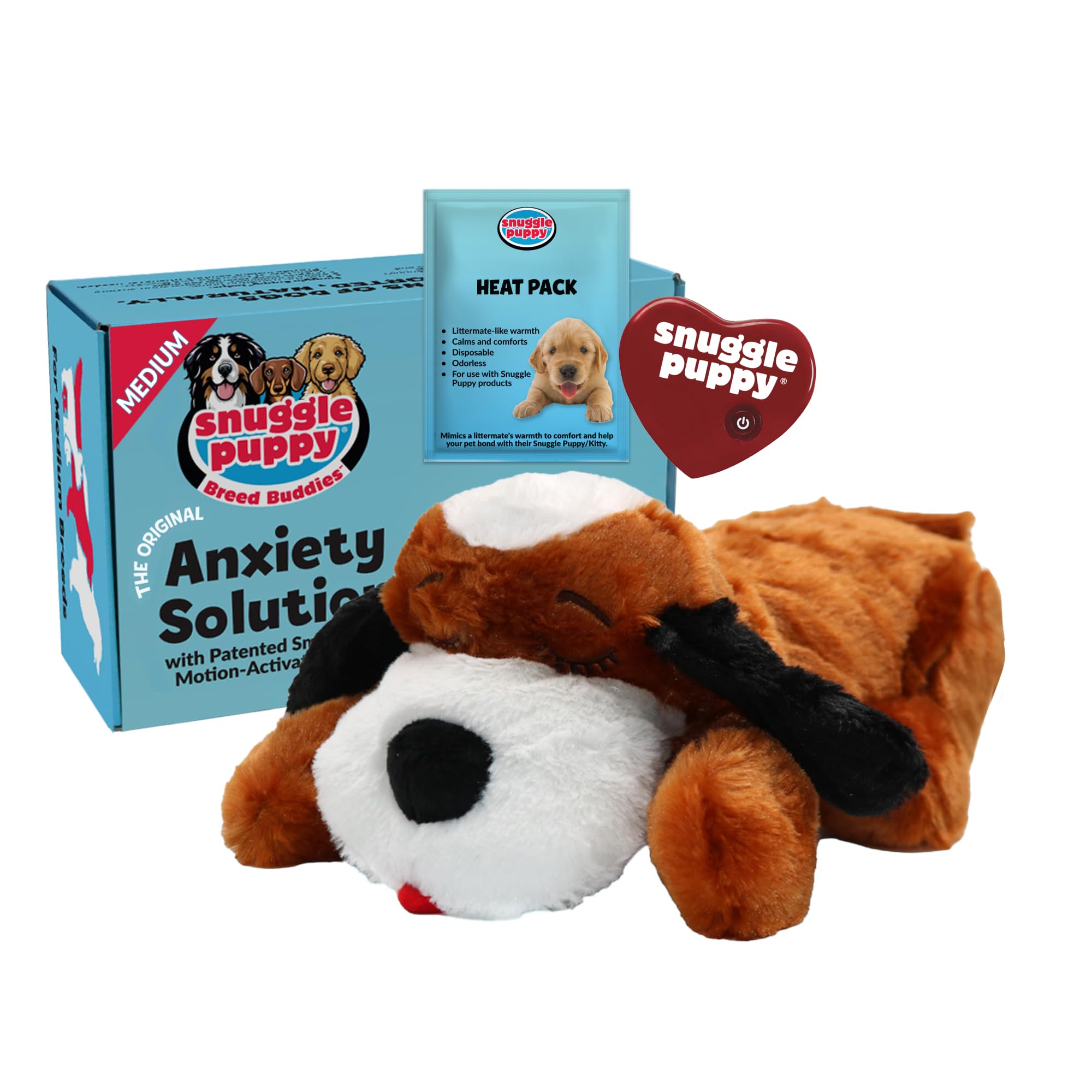 Snuggle Puppie peluche beagle frontal mostrando diseño realista y confort inmediato