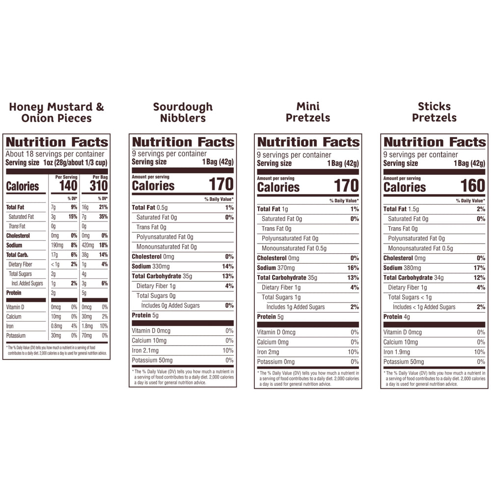 Snyder's of Hanover bolsa abierta con varias bolsitas individuales prácticas