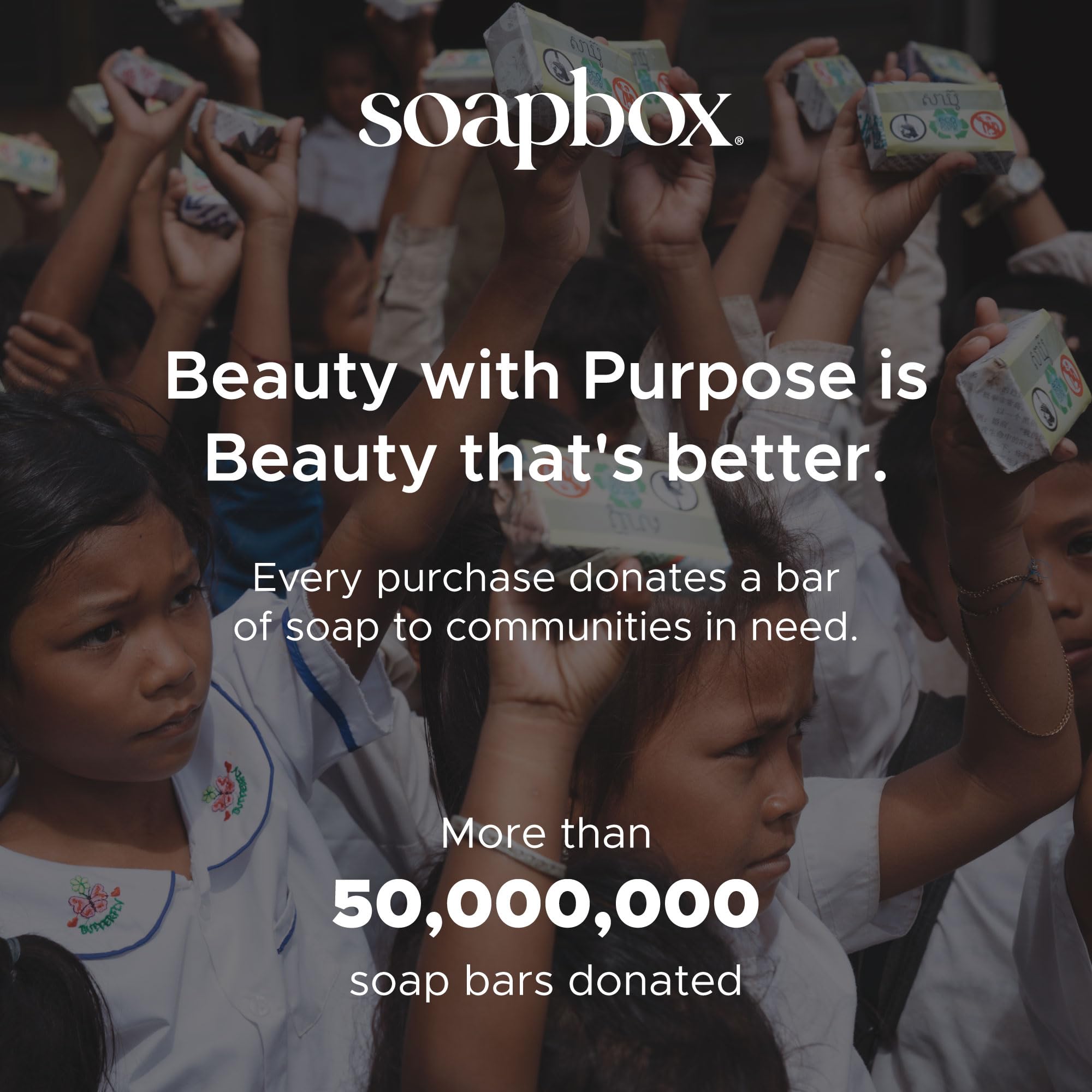 Soapbox frasco lavanda en baño, fragancia relajante y ambiente sereno