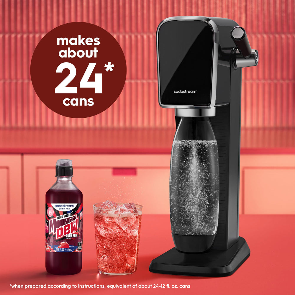 sodastream cuatro botellas del pack alineadas para comparar tamaño