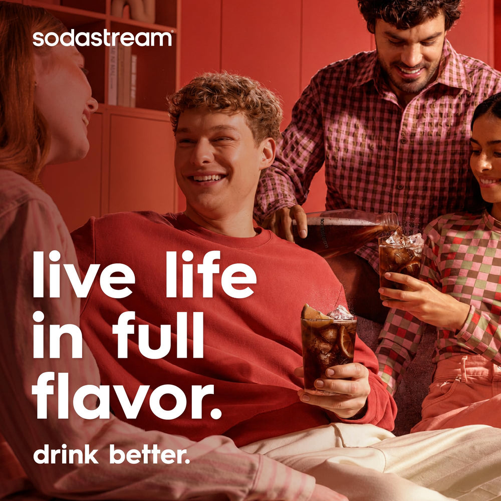 SodaStream multipack de cuatro botellas listo para almacenar y ahorrar