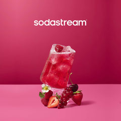 SodaStream Mtn Dew Code Red detalle de etiqueta con instrucciones claras