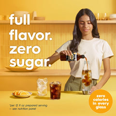 sodastream MUG syrup pouring into sparkling water for fresh soda