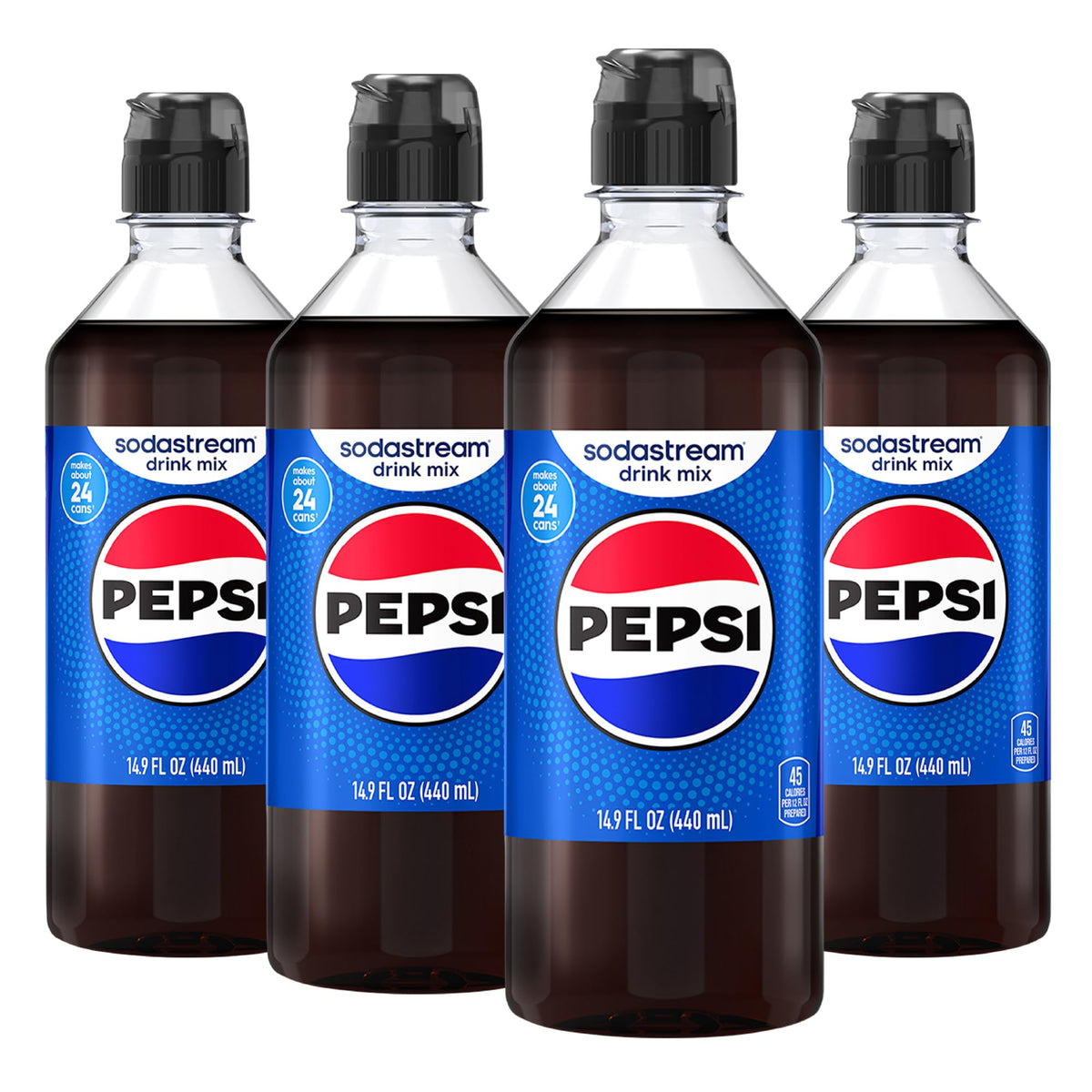 sodastream botella Pepsi frontal mostrando el pack para ahorros y sabor auténtico