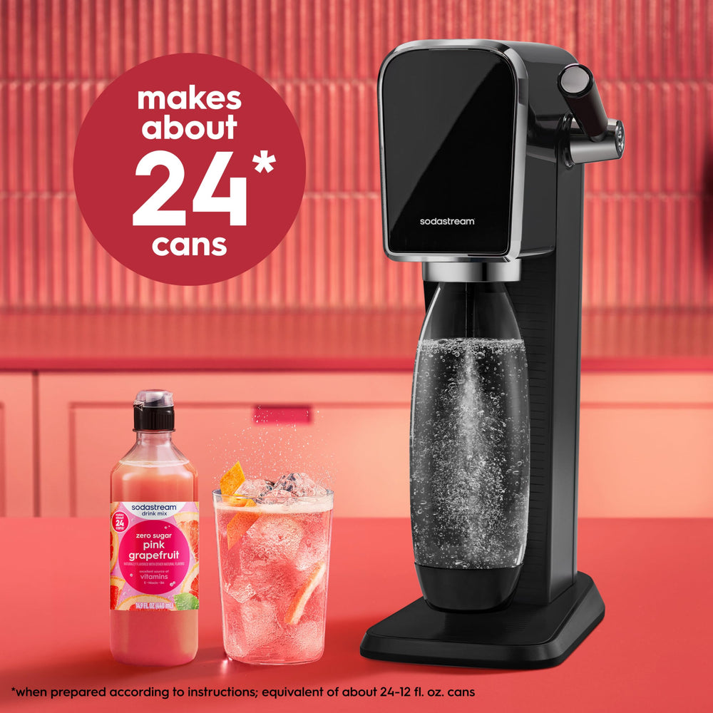 SodaStream disposición de los cuatro sabores lista para elegir