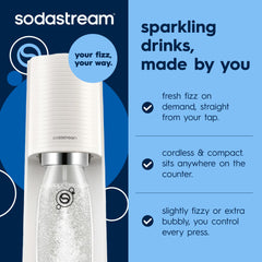 sodastream three BPA-free dishwasher-safe bottles ready for repeated use