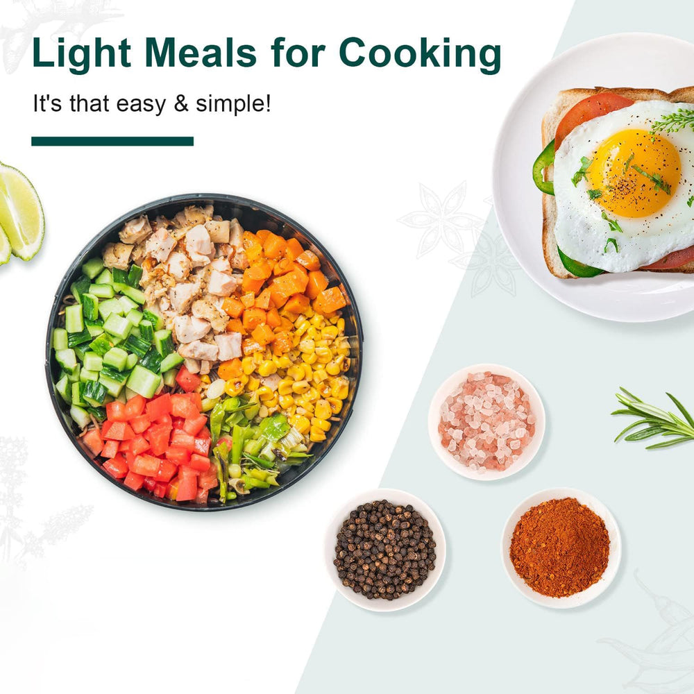 Soeos measuring spoon with salt demonstrating portion control