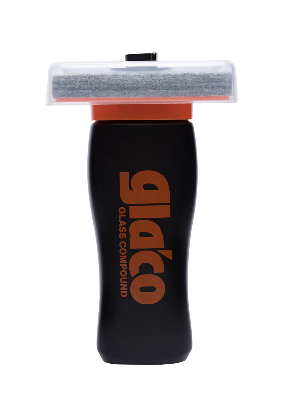 Textura del producto en el fieltro SOFT99 Glaco mostrando poder abrasivo seguro