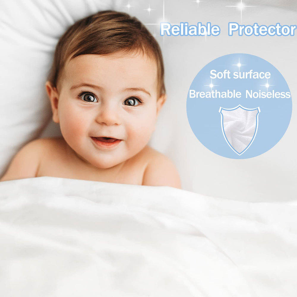 Softhour fitted skirt stretch detail demonstrating secure fit to 21 inch mattress