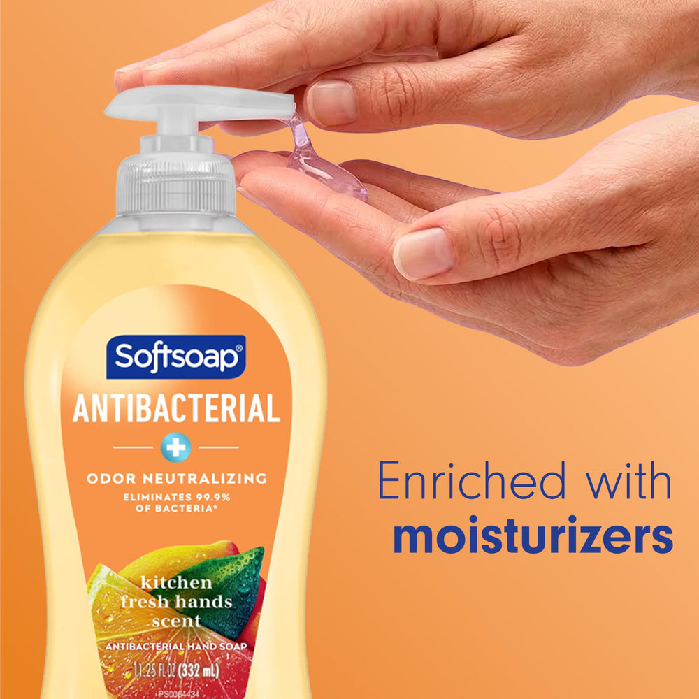 Softsoap en lavabo de cocina ilustrando neutralización de olores y estética