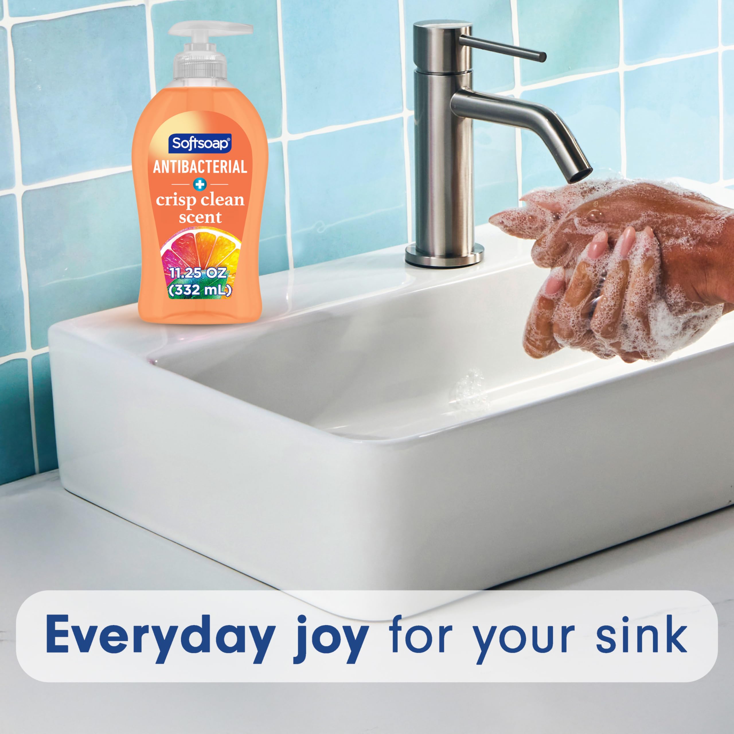 Softsoap uso familiar con niños fomentando lavado de manos habitual