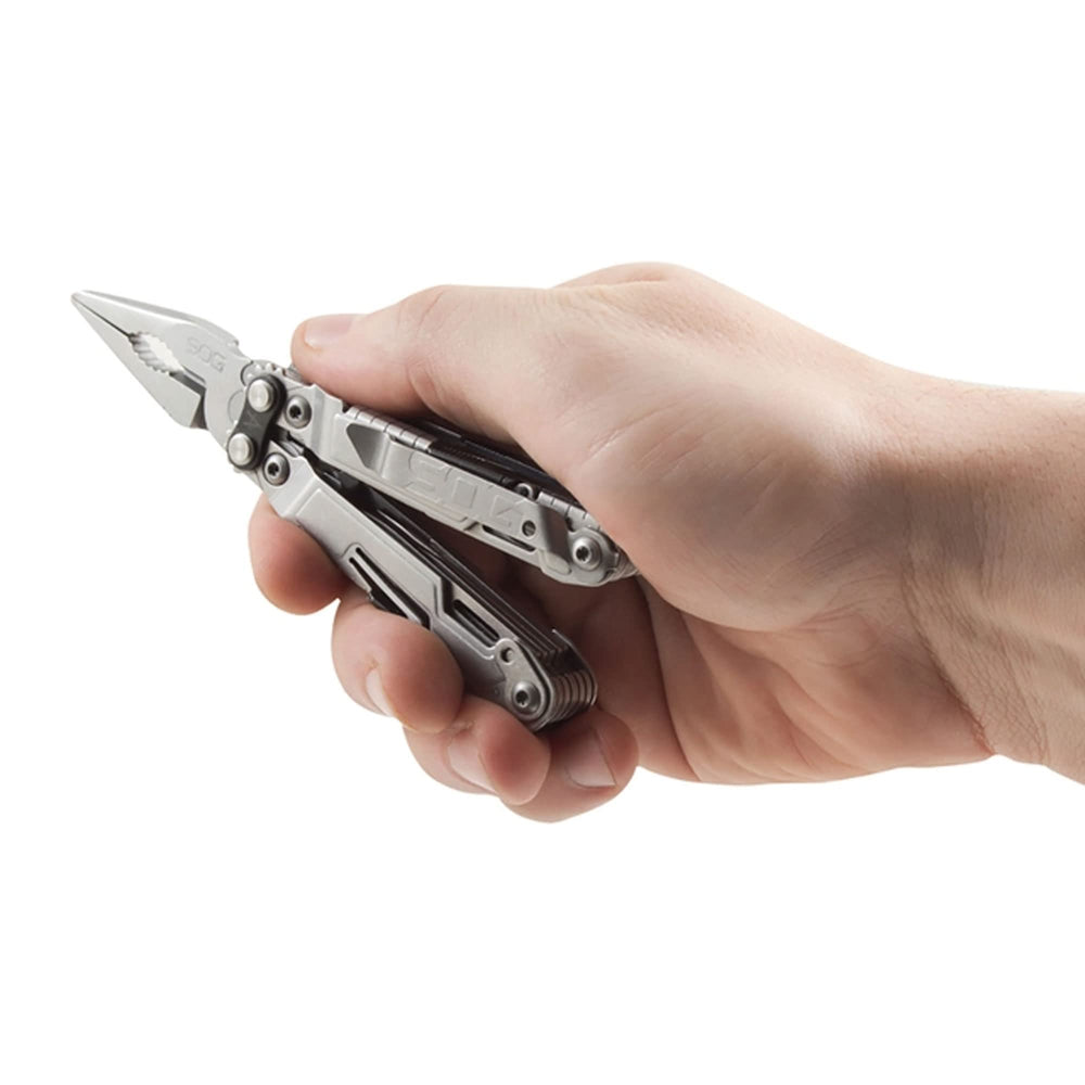 SOG PowerPint acabado stone wash mostrando resistencia a desgaste