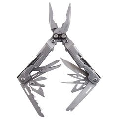 SOG PowerPint frente y empaque mostrando portabilidad y acabado durable