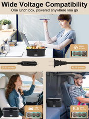 SOHIDA fiambrera conectada en cabina de camión mantiene comida caliente