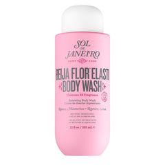 Sol de Janeiro frasco frontal Beija Flor Body Wash mostrando diseño y tamaño