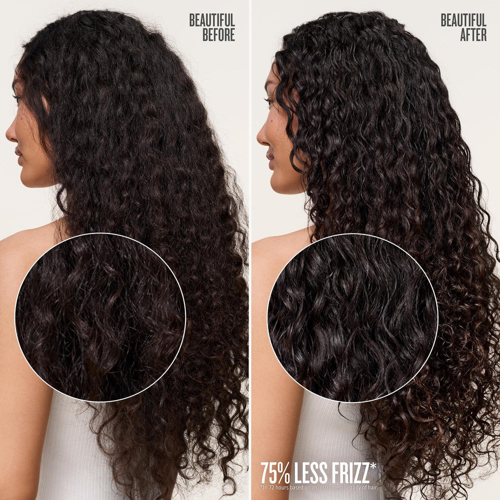 Sol de Janeiro in-use spritz detangling hair for smoother styling and less breakage